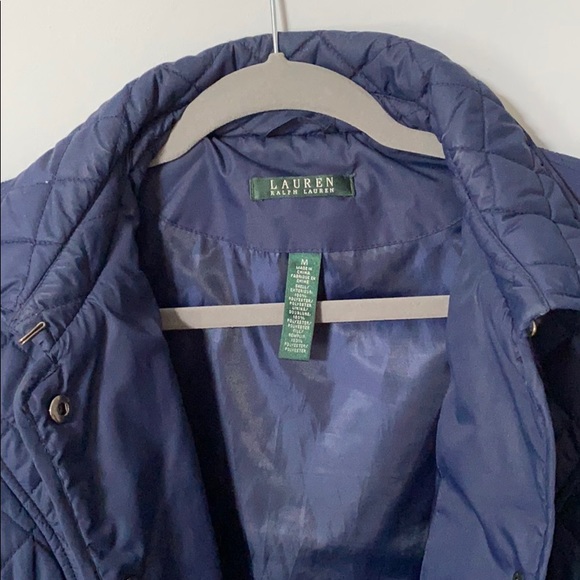 Ralph Lauren quilted navy coat - Picture 3 of 4